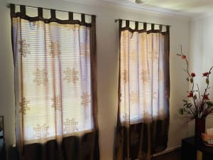 Two Curtains and racks