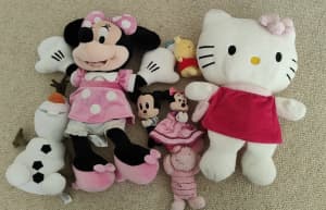 Assorted Disney plush toys