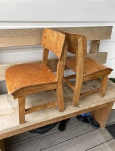 Children’s 1950’s Wooden Chairs