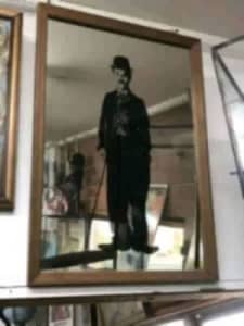Charlie Chaplin vintage mirror pick up Heidelberg
