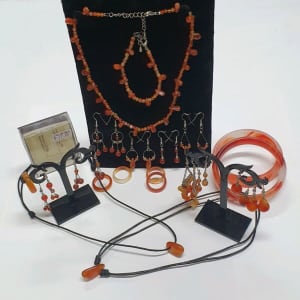 Carnelian Jewellery Gemstone Necklaces, Earrings, Bracelets, Rings