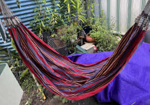 Multi Coloured Hammock with Shackles