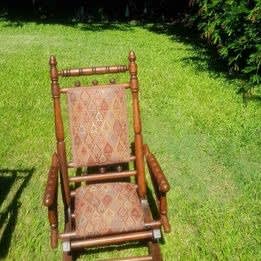 Rocking Chairs Tapestry Picture Antique Dexter Skid Rocker