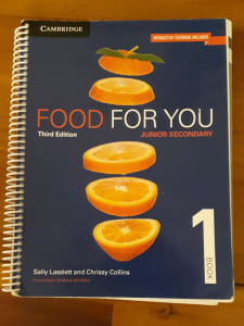 Cambridge Food For You Junior Secondary Textook Book 1. Third Edition.