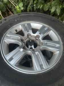 4 x Holden RC Colorado alloy wheels and tires 80% tread
