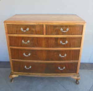 Large retro drawers chest of drawers solid wood made in Australia
