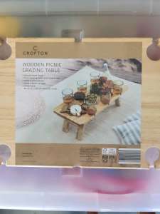 Free brand new wooden picnic grazing table 