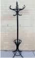 185cm Black Gloss Wooden Coat Hat Umbrella Stand DL109