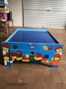 Lego table with play table & storage drawer. 