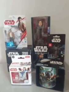 Star Wars - 6 items. All new (collectable). $5each or the 6 for $20