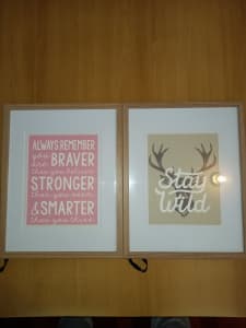 NEW Bedroom Decor Framed Quotes Prints