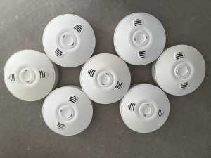 Smoke Alarms x7 Units. Legrand 240V Photoelectric. As new