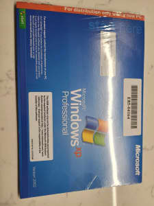 Microsoft Windows XP professional SP3 New with License unused