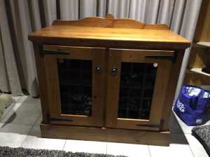 SOLID TIMBER TV ,PC or BATHROOM COUNTRY STYLE TIMBER CABINET
