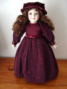 Russ Victorian Grace Porcelain Doll Winter Elizabeth 50cm tall