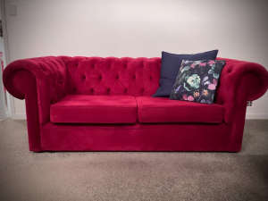 2x Chesterfield lounge 2.5 str sofas