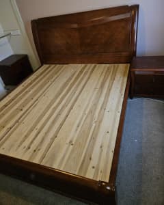 Wooden King Bed Set