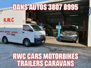 $110 Mobile RWC roadworthy car motorcycle trailer caravan mod plate