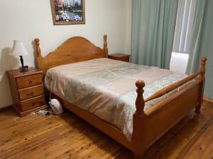 Moving Out Sale! Queen mattress (2 Side Tables and bed frame sold)