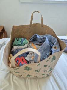 Woolies bag full of free boys size 1 good and daycare quality clothes