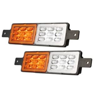2x Sealed LED Bullbar Indicators & Parking Lights Lamp Submersible