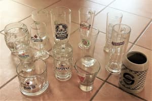 Beer glasses international collection