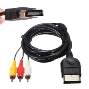 TV AV 3 RCA Audio Video Cable Cord for Microsoft Original Xbox 1st