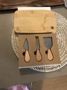 Cheese platter set and cheese wood board