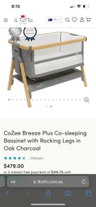 CoZee Breeze Plus Co-Sleeping Bassinet