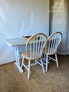 RUSTIC COASTAL FARMHOUSE DINING SET (Including two free chairs)