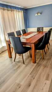 Marri Table with 8 chairs
