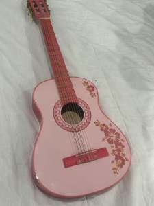 pink guitar