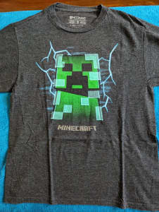 Minecraft Boys T-Shirt Grey