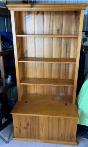 Bookcase with storage chest