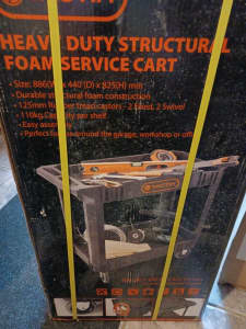 Heavy duty structural foam service cart. $150.00. New