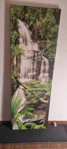 Canvas print./ waterfall 158 cm 54 cm