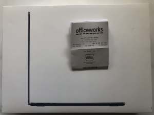MacBook Air M3 Latest 2024 13.6” Brand New Sealed Officeworks Invoice