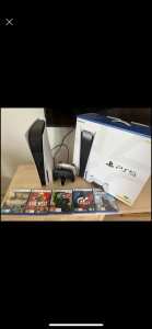 PlayStation 5 console and games