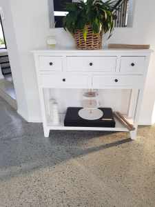 Hall Table, white painted timber