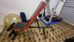 Multiple angles Sit-Up/weight bench with free home gym equipment