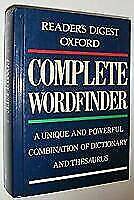 Reader's Digest  Oxford complete wordfinder, hard  cover, like new