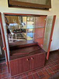 Large Wall Cabinet with back mirror