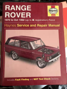 Range Rover******1992 workshop manual 