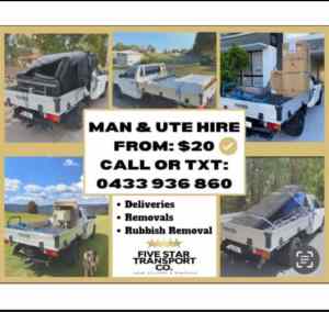 🚨 MAN AND UTE HIRE 🚚📦 (from: $20) 🚨 