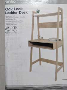 oak look ladder desk kmart