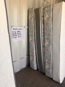 Single clean used mattresses $130