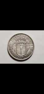 SOUTHERN RHODESIA HALF CROWN 1940 - SILVER $55.00 I HAVE THIS IN OTHER