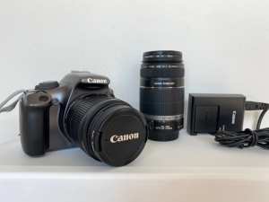 Canon EOS1100D DSLR Camera 12.2MP w/Neck Strap, Charger & more