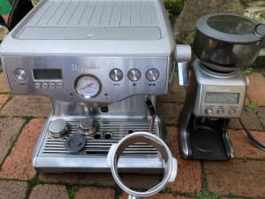 Breville dual boiler espresso coffee machine and smart grinder