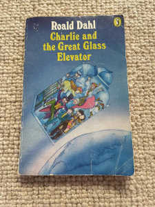 Vintage 1986 Book - Charlie And The Great Glass Elevator By Roald Dahl